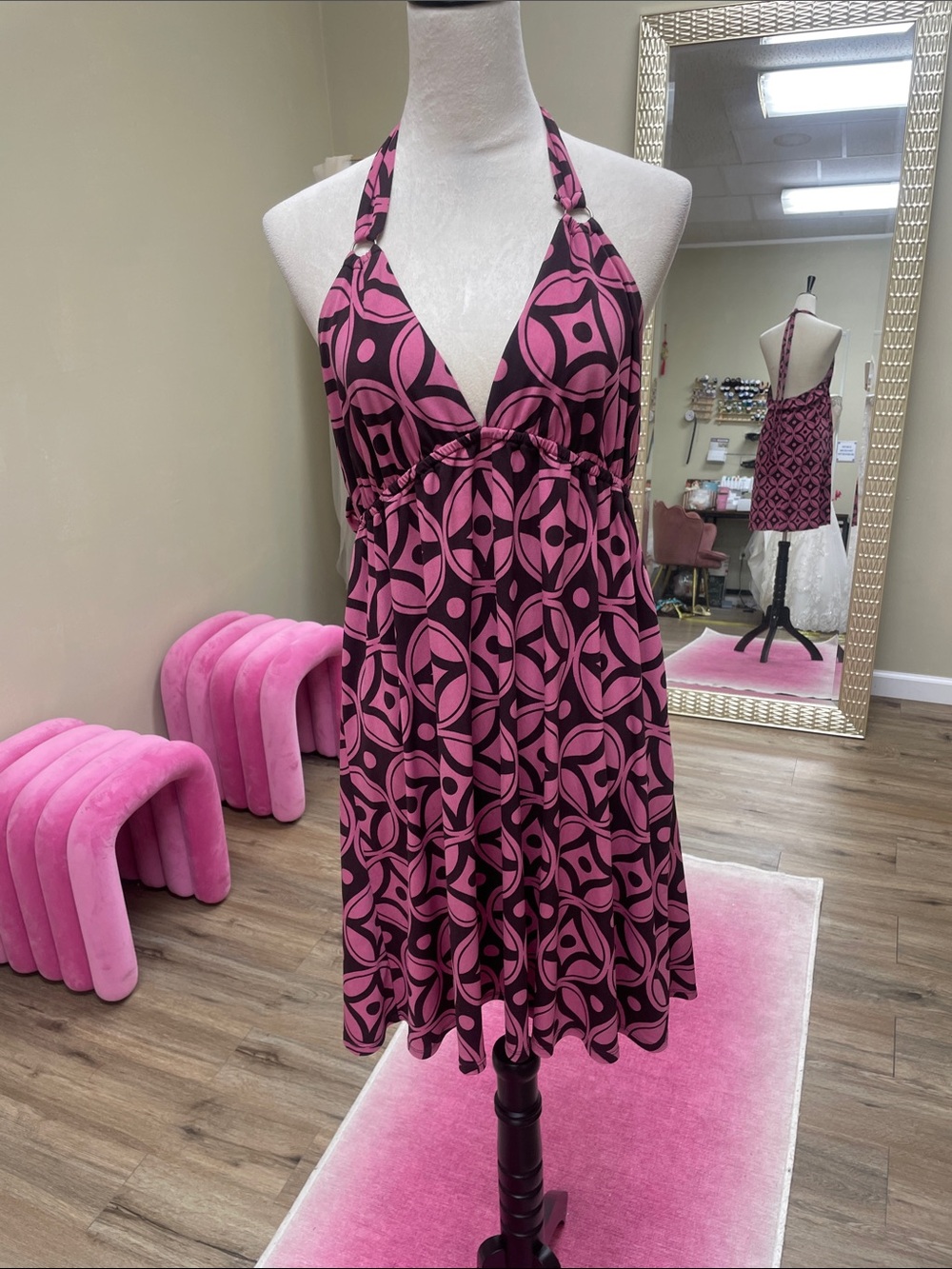 90S HALTER SUNDRESS